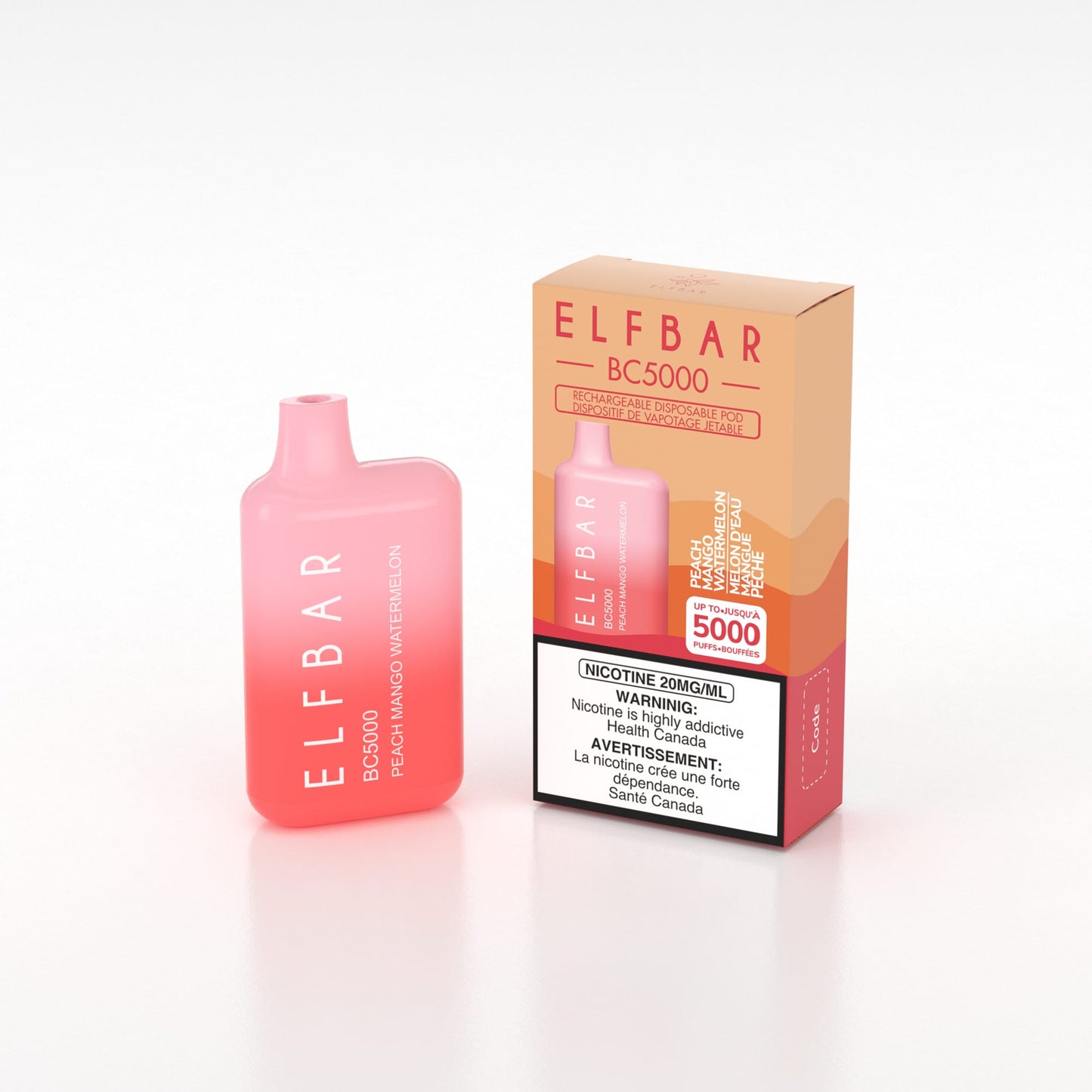 Elfbar BC5000 Peach Mango Watermelon