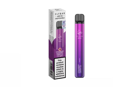 ElfbarV2 600 Strawberry Raspberry Cherry Ice